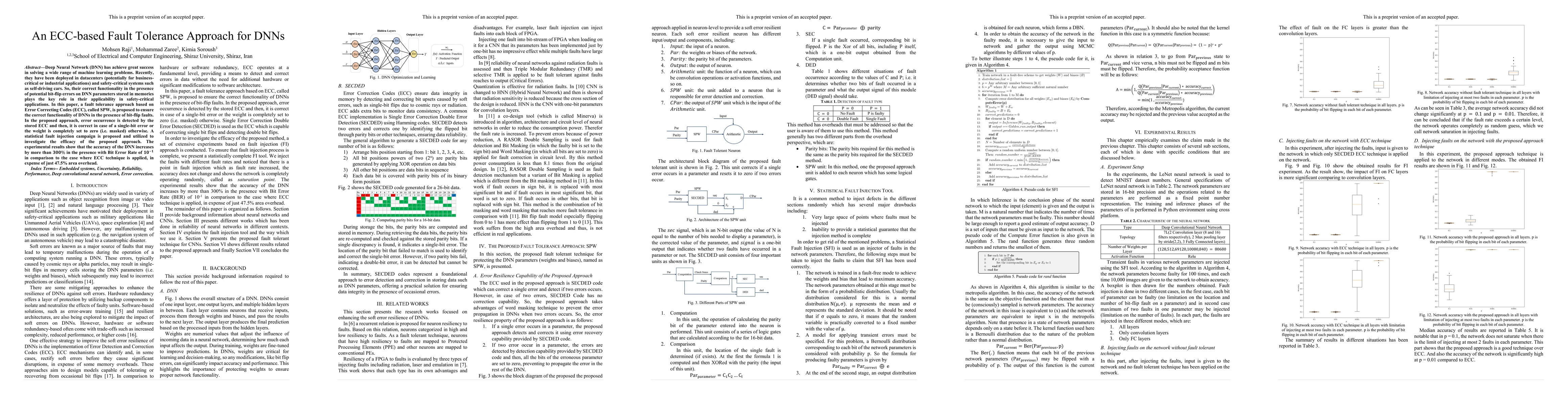Thumbnail for An ECC-based Fault Tolerance Approach for DNNs