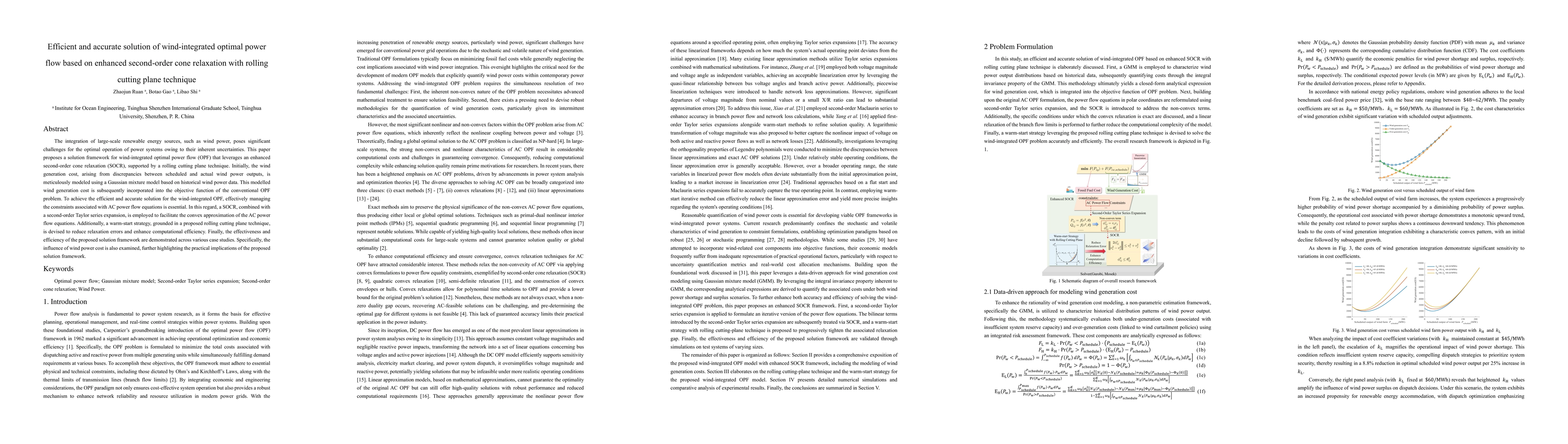 Thumbnail for Efficient and accurate solution of wind-integrated optimal power flow
  based on enhanced second-order cone relaxation with rolling cutting plane
  technique