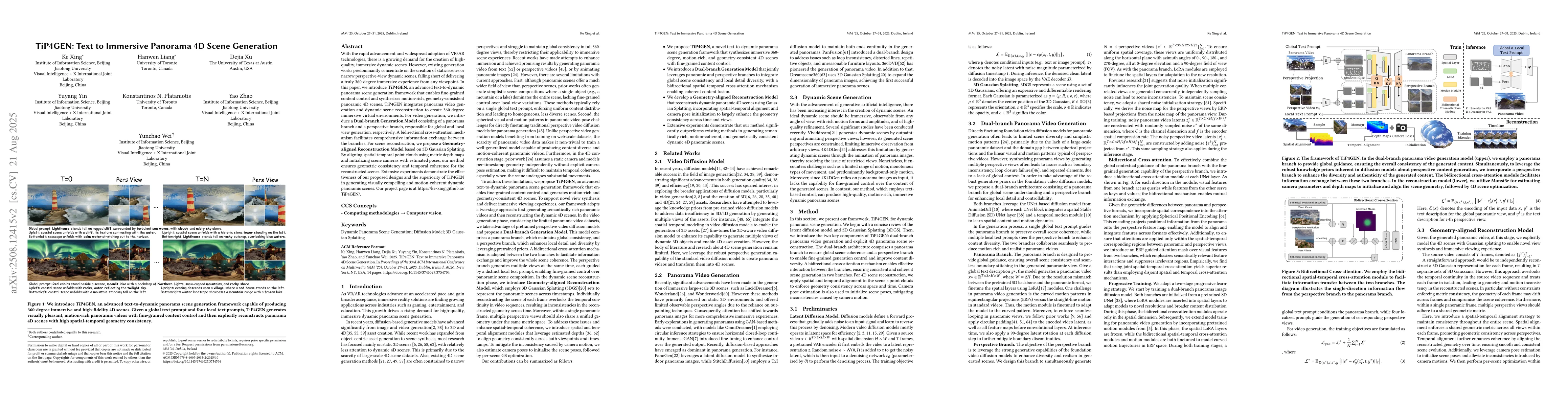Thumbnail for TiP4GEN: Text to Immersive Panorama 4D Scene Generation