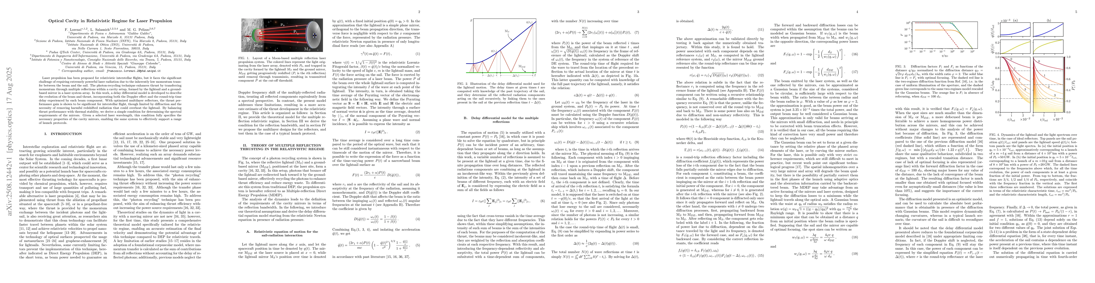 Thumbnail for Optical Cavity in Relativistic Regime for Laser Propulsion