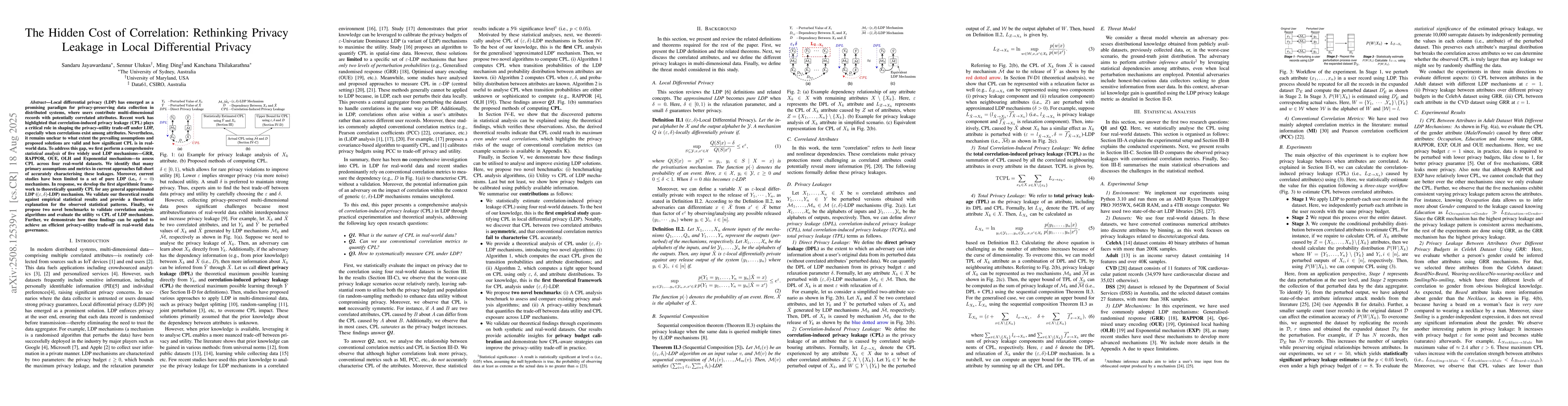Thumbnail for The Hidden Cost of Correlation: Rethinking Privacy Leakage in Local
  Differential Privacy