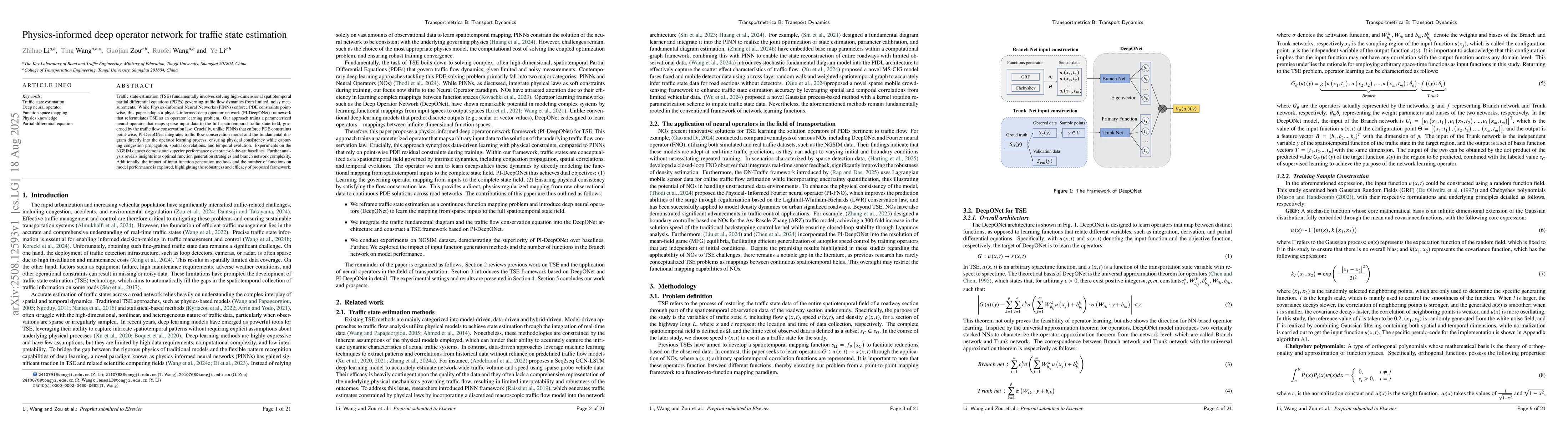 Thumbnail for Physics-informed deep operator network for traffic state estimation