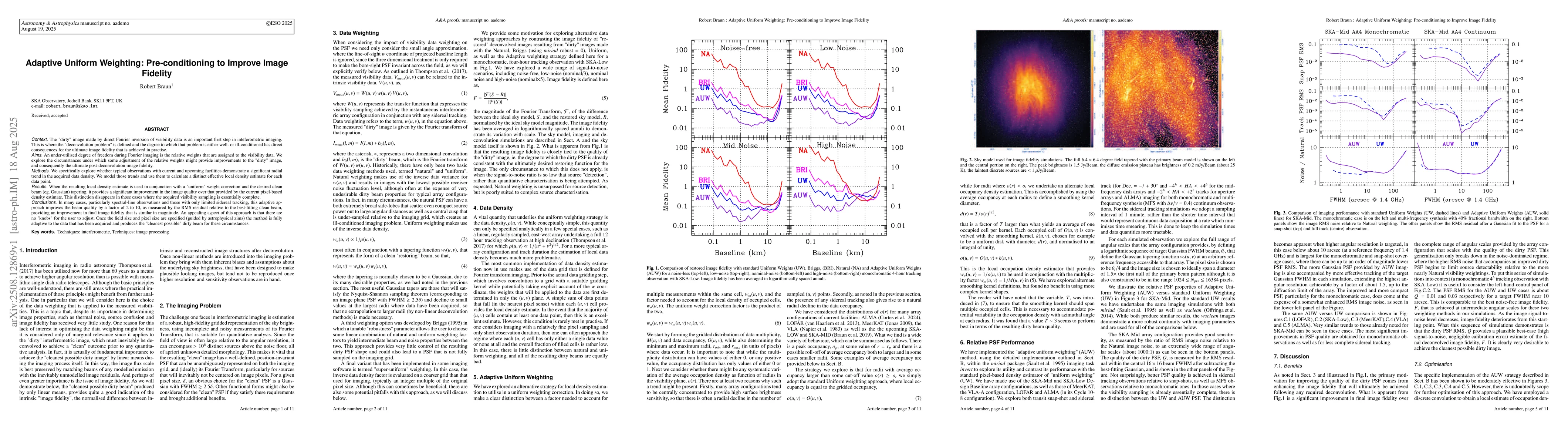 Thumbnail for Adaptive Uniform Weighting: Pre-conditioning to Improve Image Fidelity