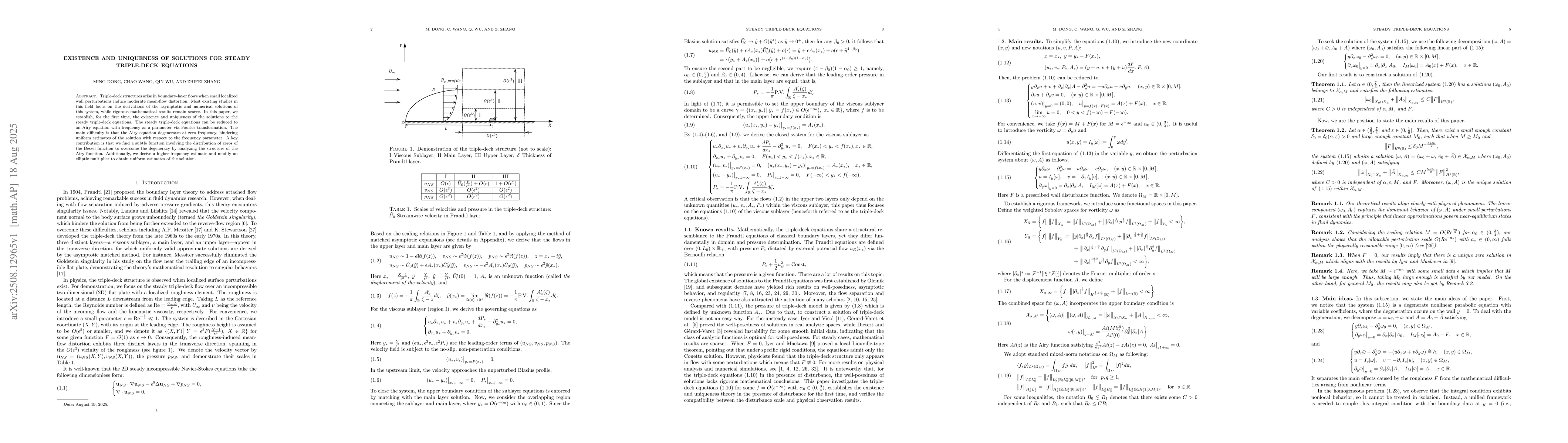 Thumbnail for Existence and Uniqueness of Solutions for Steady Triple-Deck Equations