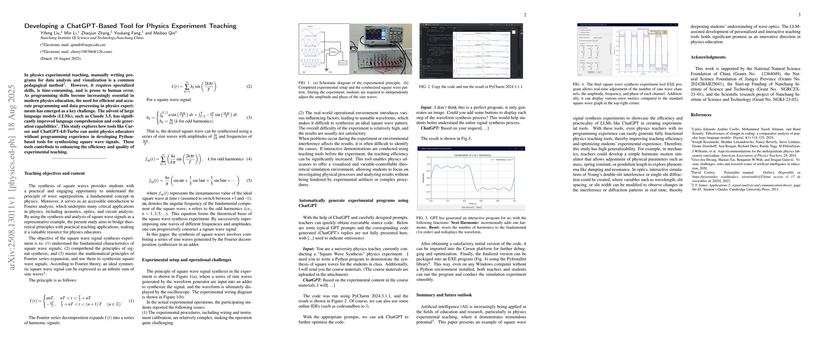 Thumbnail for Developing a ChatGPT-Based Tool for Physics Experiment Teaching