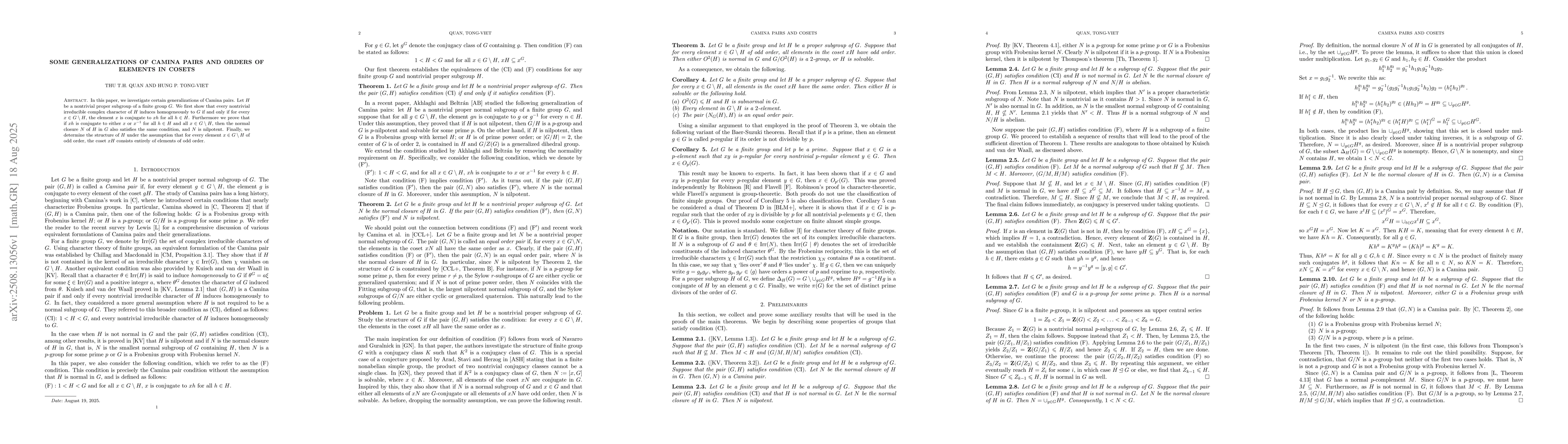 Thumbnail for Some generalizations of Camina pairs and orders of elements in cosets