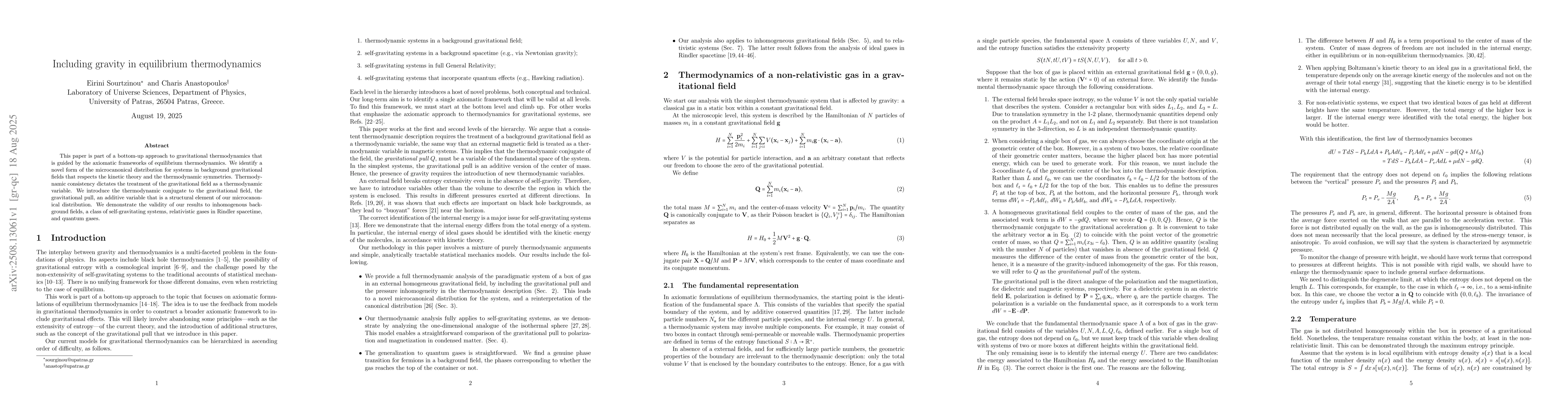 Thumbnail for Including gravity in equilibrium thermodynamics