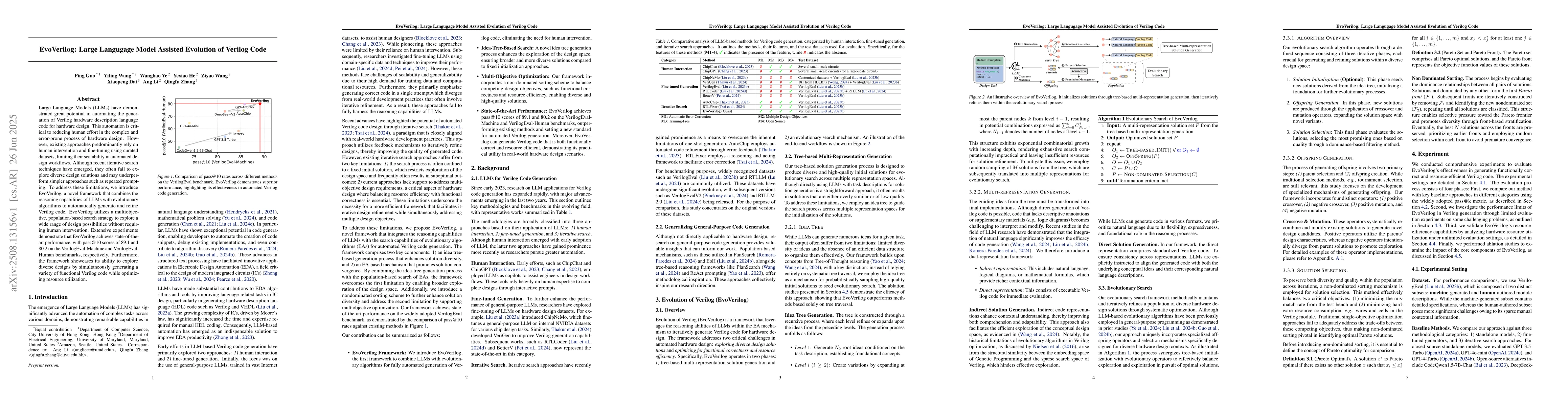 Thumbnail for EvoVerilog: Large Langugage Model Assisted Evolution of Verilog Code