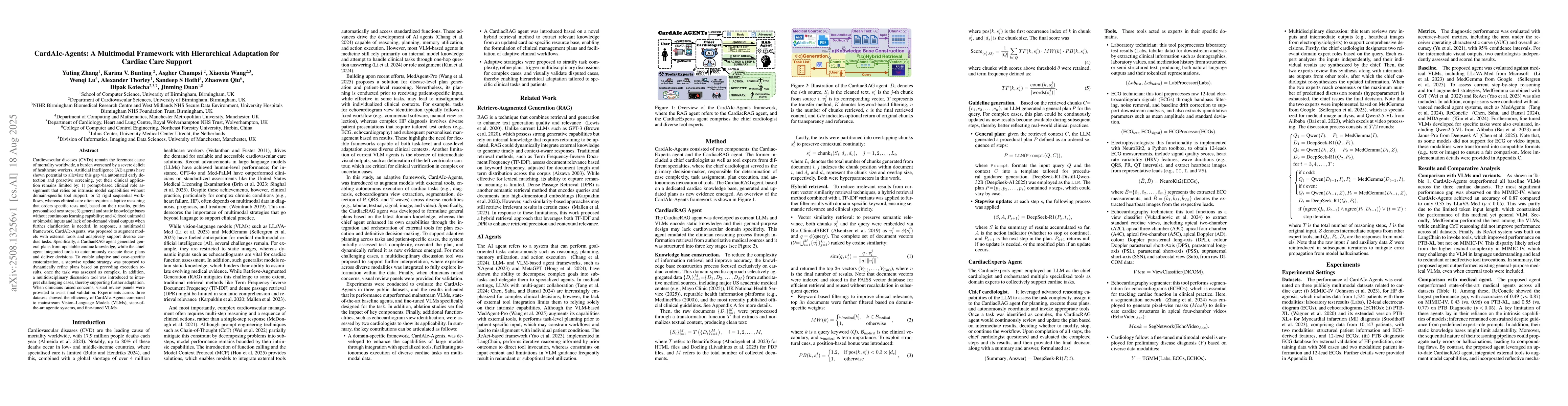 Thumbnail for CardAIc-Agents: A Multimodal Framework with Hierarchical Adaptation for
  Cardiac Care Support