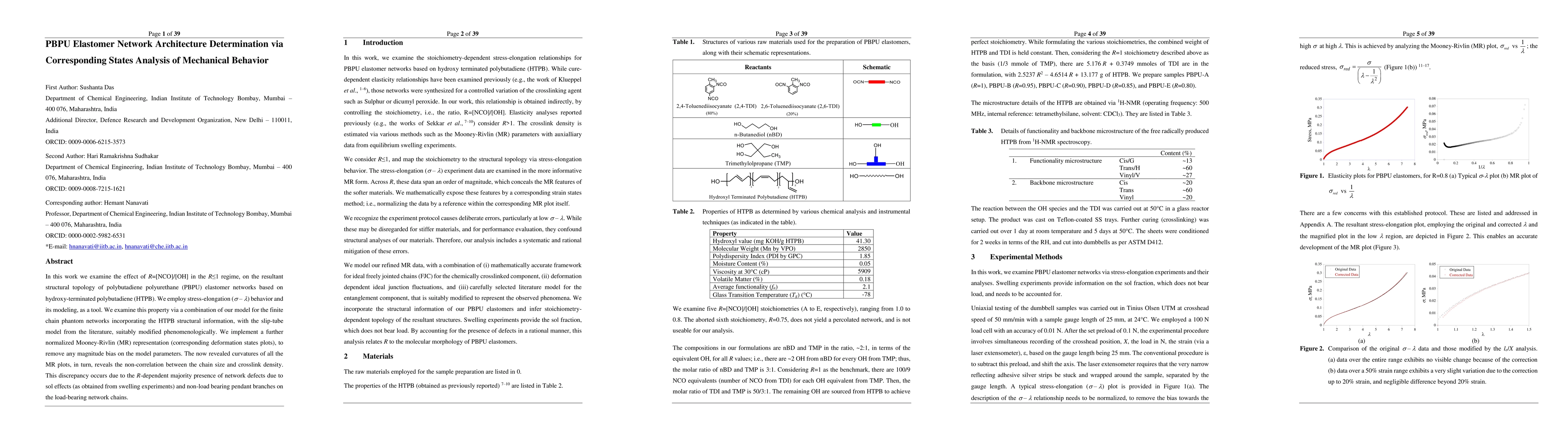Thumbnail for PBPU Elastomer Network Architecture Determination via Corresponding
  States Analysis of Mechanical Behavior