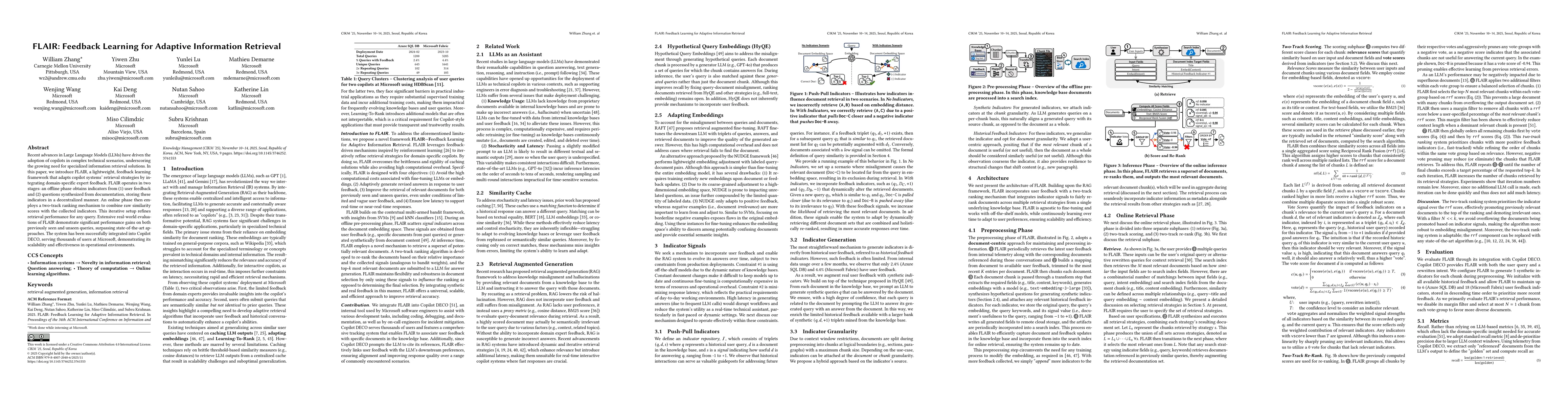 Thumbnail for FLAIR: Feedback Learning for Adaptive Information Retrieval