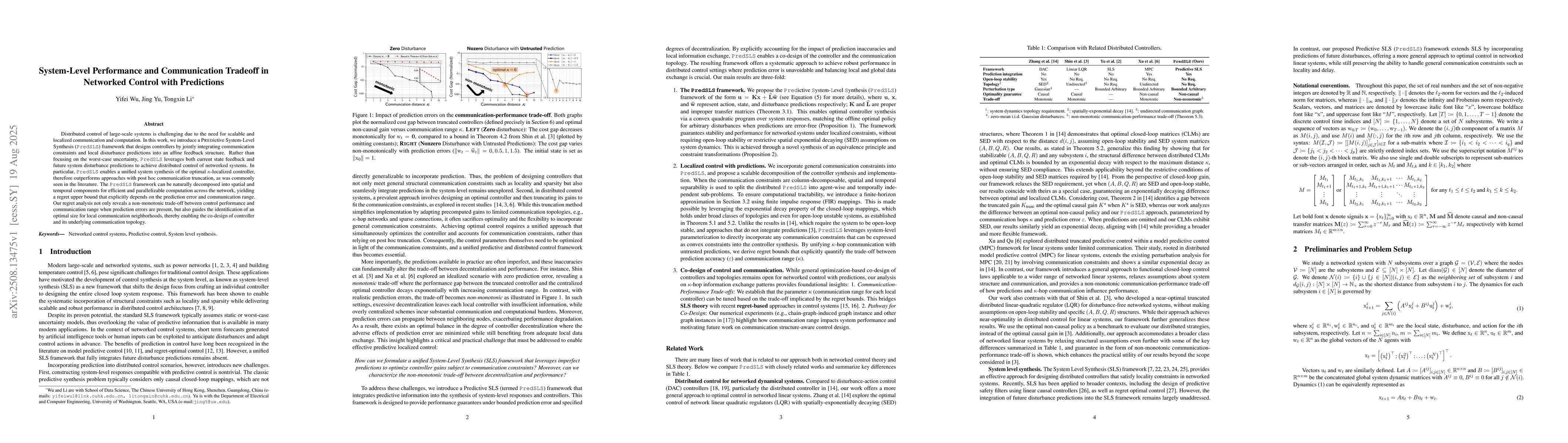 Thumbnail for System-Level Performance and Communication Tradeoff in Networked Control
  with Predictions