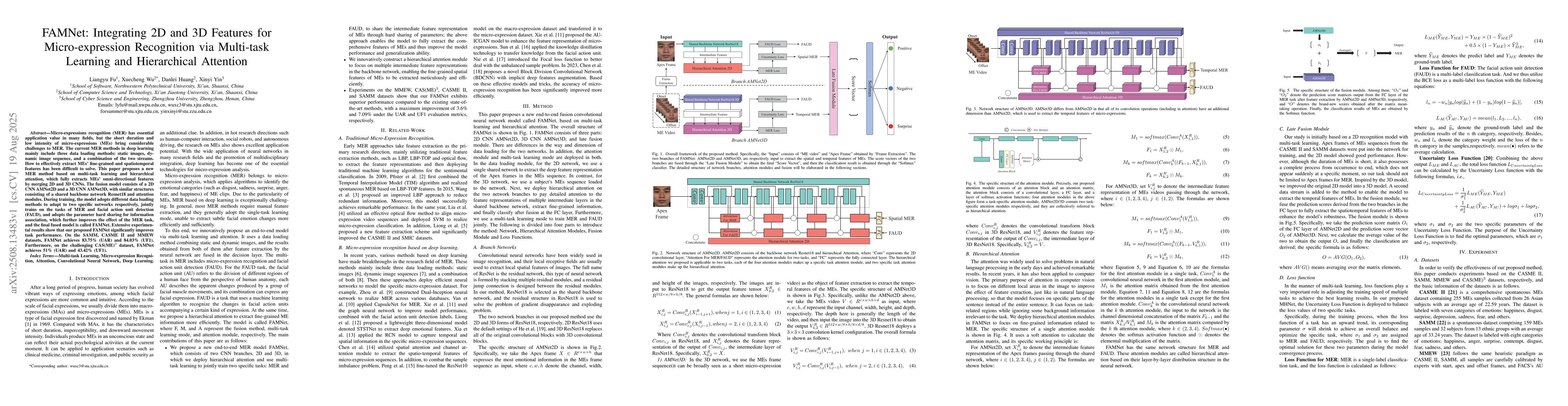 Thumbnail for FAMNet: Integrating 2D and 3D Features for Micro-expression Recognition
  via Multi-task Learning and Hierarchical Attention