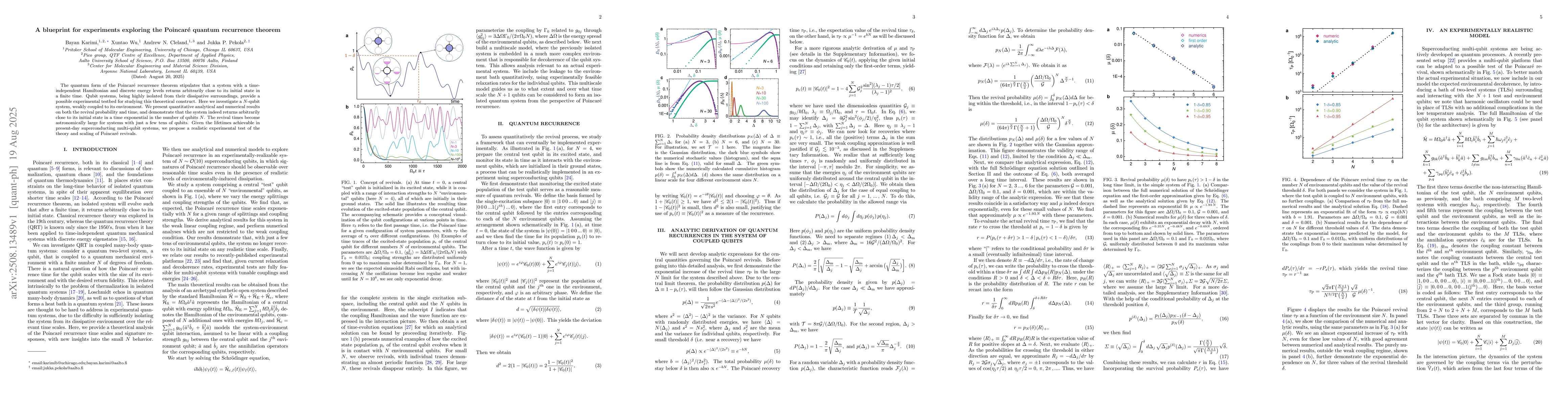 Thumbnail for A blueprint for experiments exploring the Poincaré quantum recurrence
  theorem