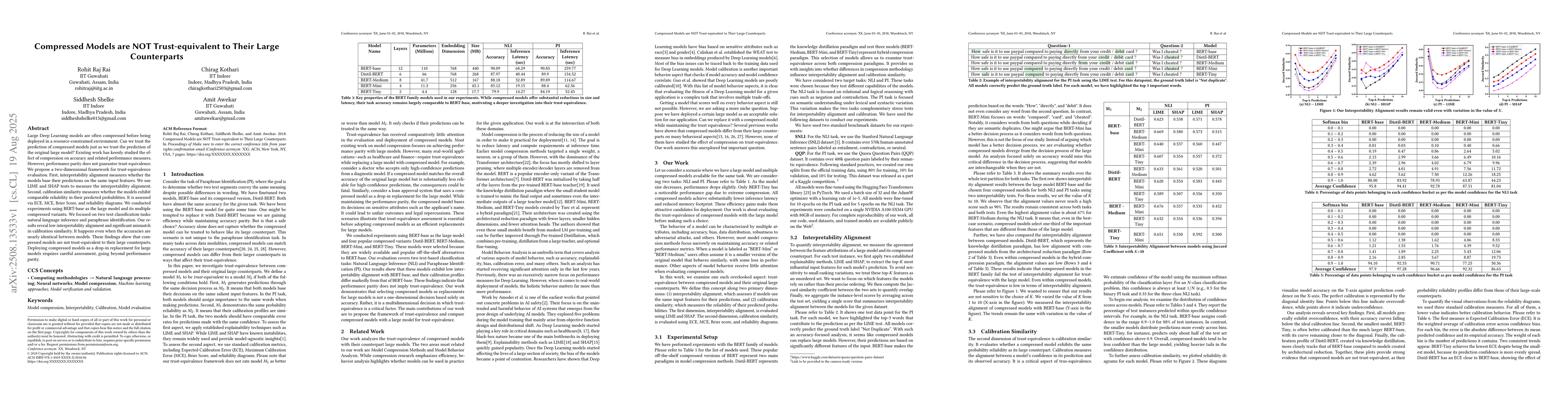 Thumbnail for Compressed Models are NOT Trust-equivalent to Their Large Counterparts