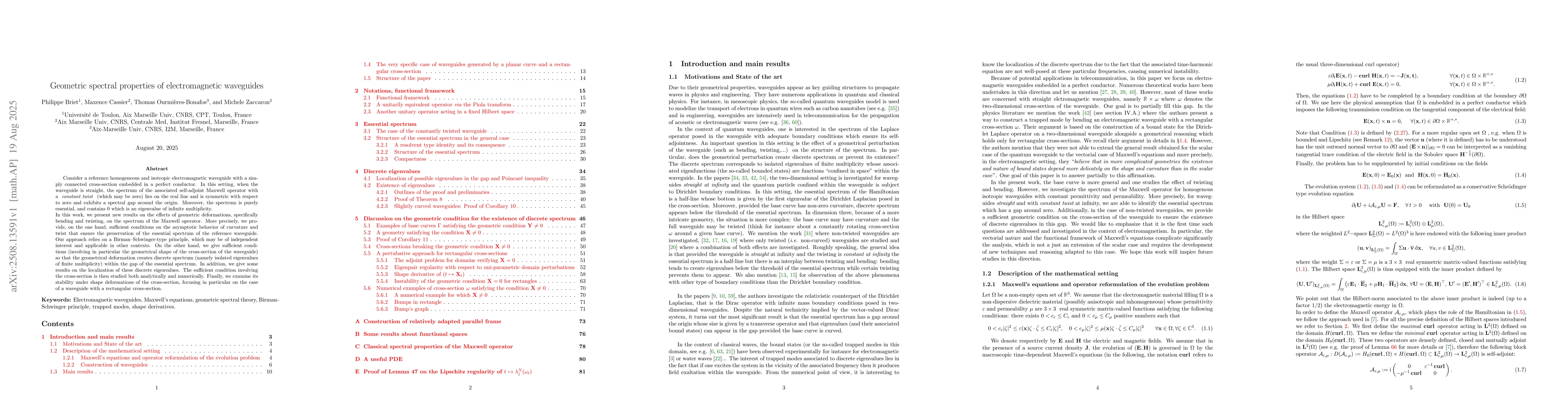 Thumbnail for Geometric spectral properties of electromagnetic waveguides