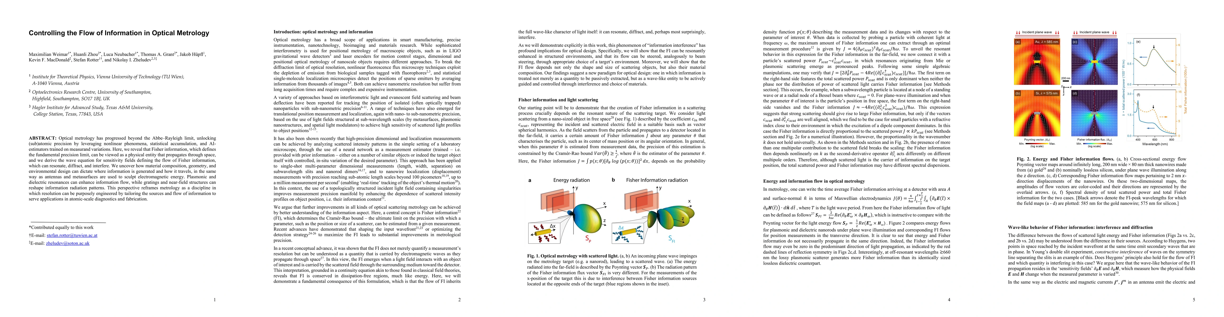 Thumbnail for Controlling the Flow of Information in Optical Metrology
