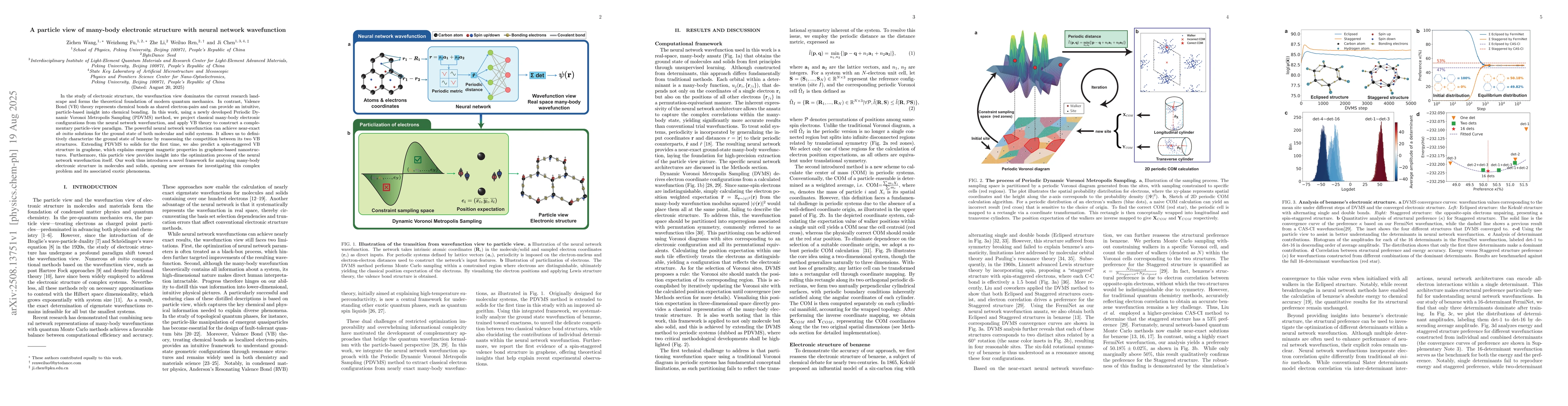 Thumbnail for A particle view of many-body electronic structure with neural network
  wavefunction