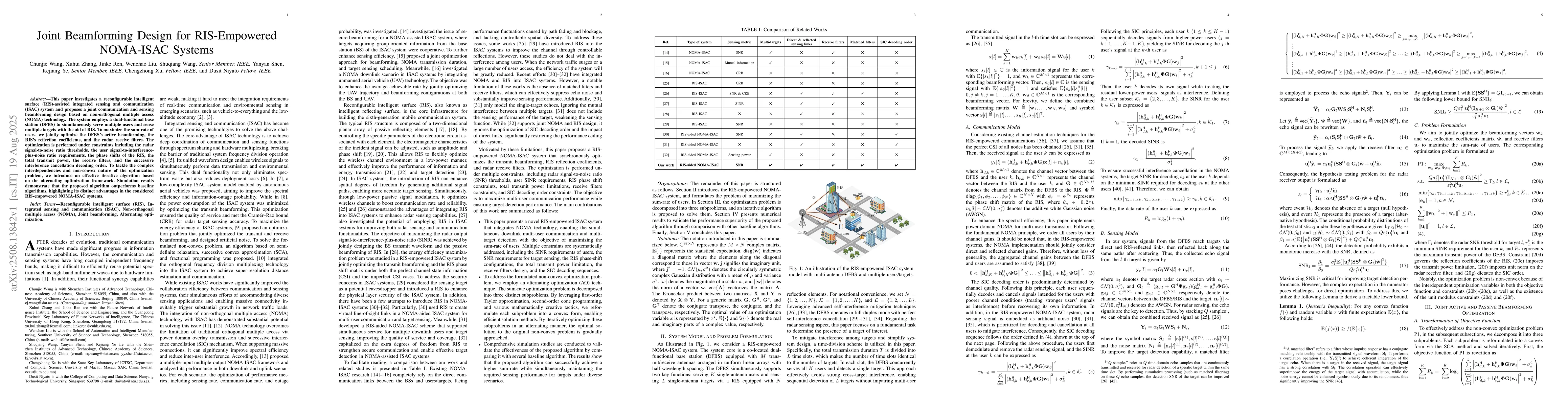 Thumbnail for Joint Beamforming Design for RIS-Empowered NOMA-ISAC Systems
