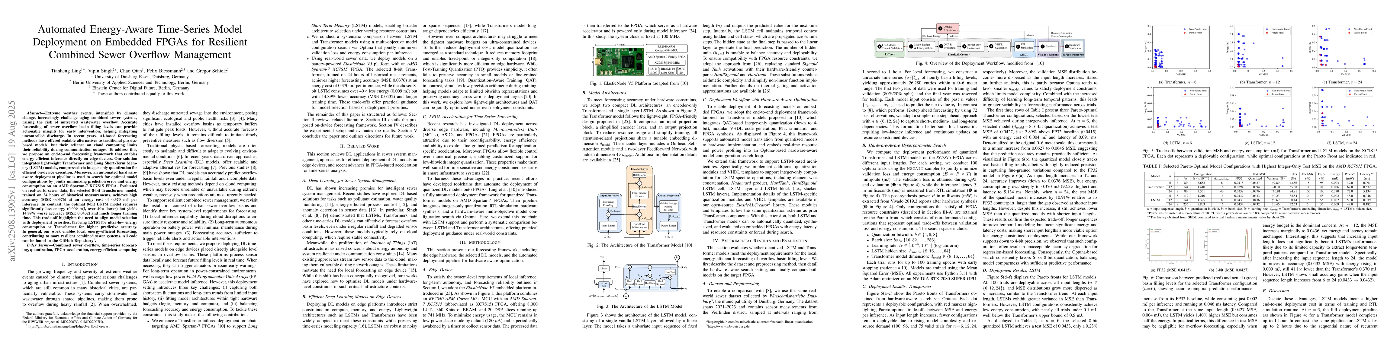 Thumbnail for Automated Energy-Aware Time-Series Model Deployment on Embedded FPGAs
  for Resilient Combined Sewer Overflow Management