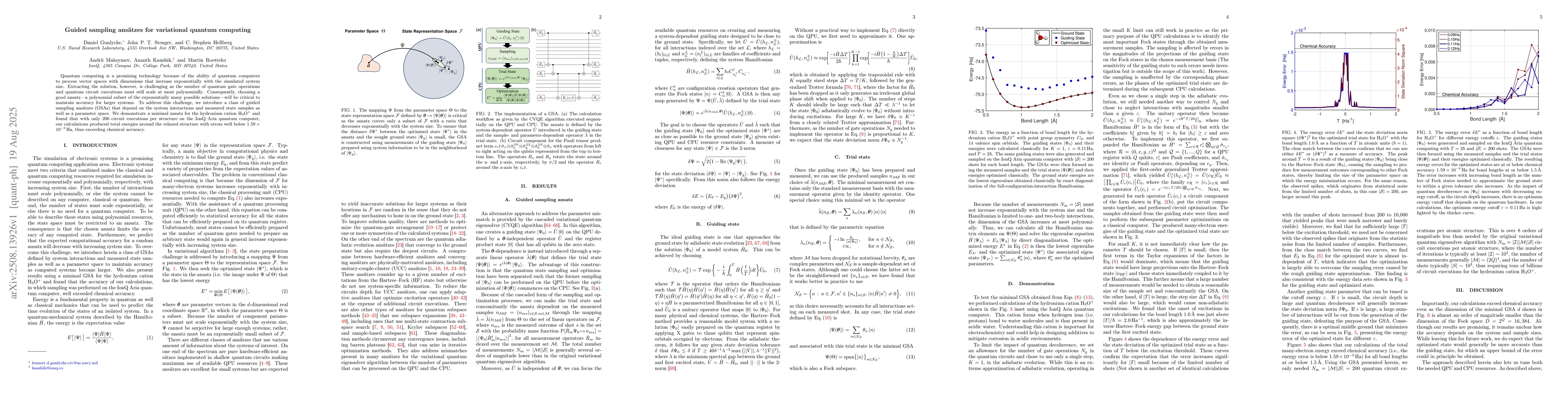 Thumbnail for Guided sampling ansätzes for variational quantum computing