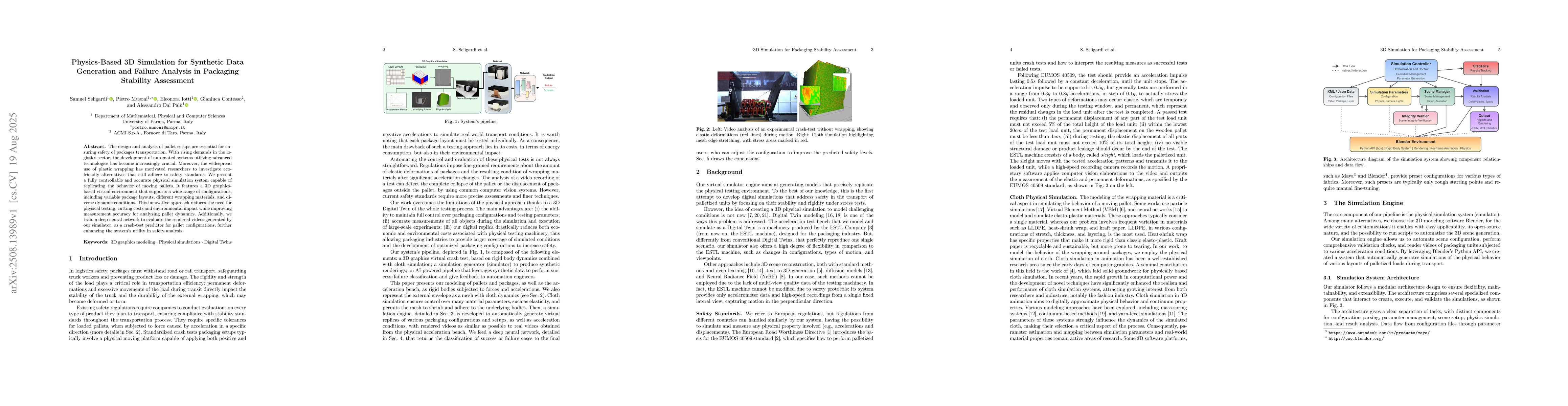 Thumbnail for Physics-Based 3D Simulation for Synthetic Data Generation and Failure
  Analysis in Packaging Stability Assessment
