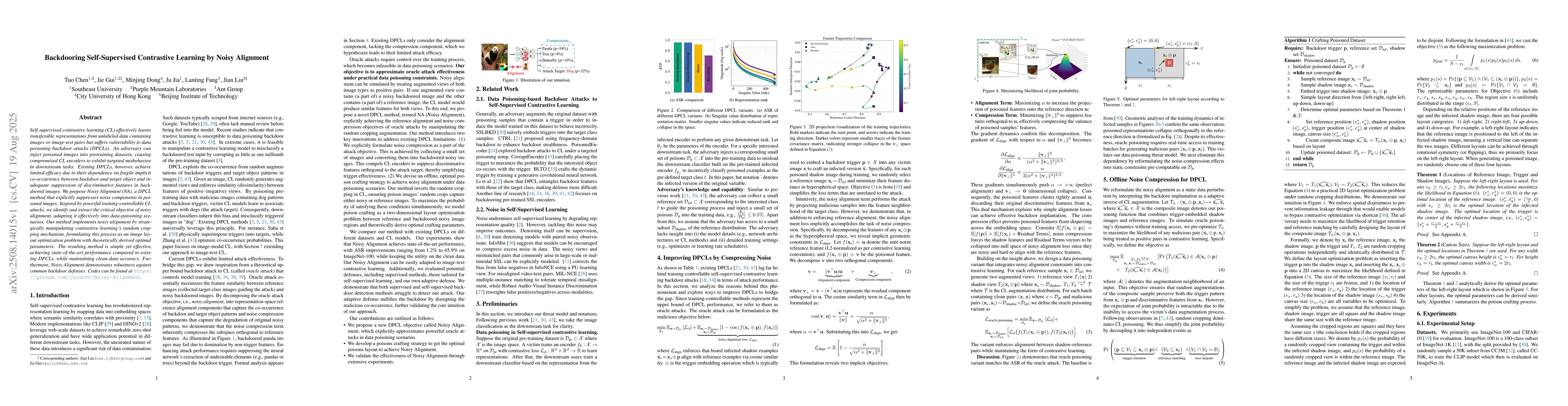 Thumbnail for Backdooring Self-Supervised Contrastive Learning by Noisy Alignment