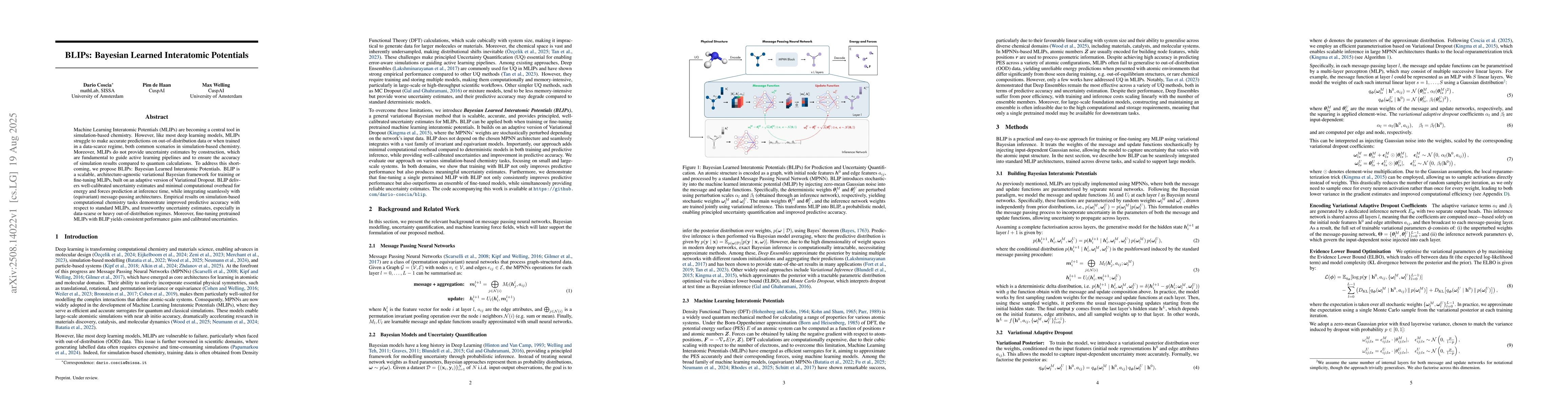 Thumbnail for BLIPs: Bayesian Learned Interatomic Potentials