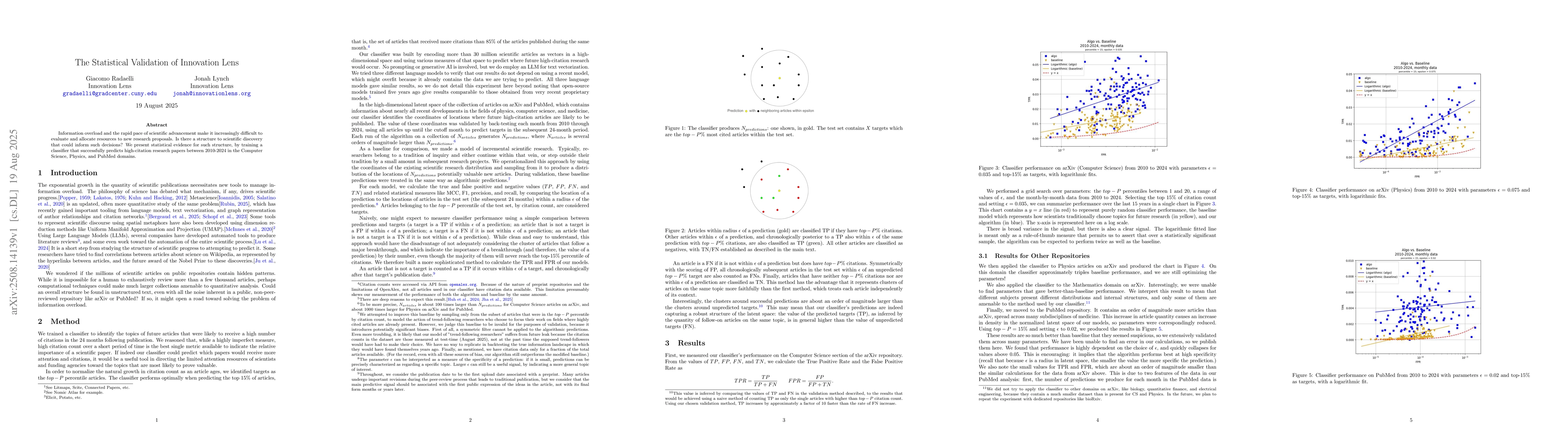 Thumbnail for The Statistical Validation of Innovation Lens