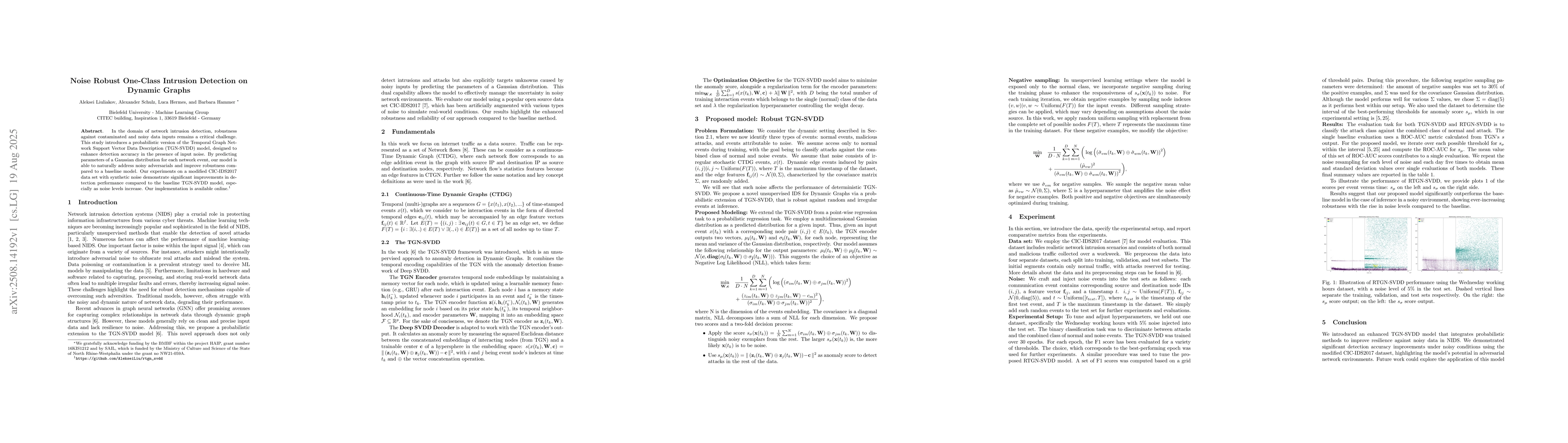 Thumbnail for Noise Robust One-Class Intrusion Detection on Dynamic Graphs