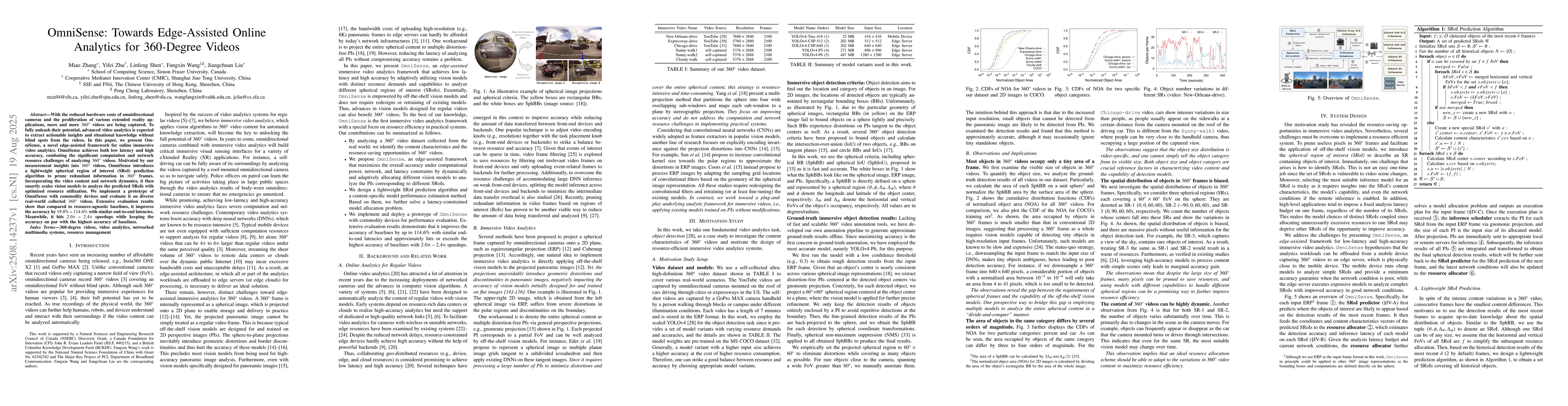 Thumbnail for OmniSense: Towards Edge-Assisted Online Analytics for 360-Degree Videos