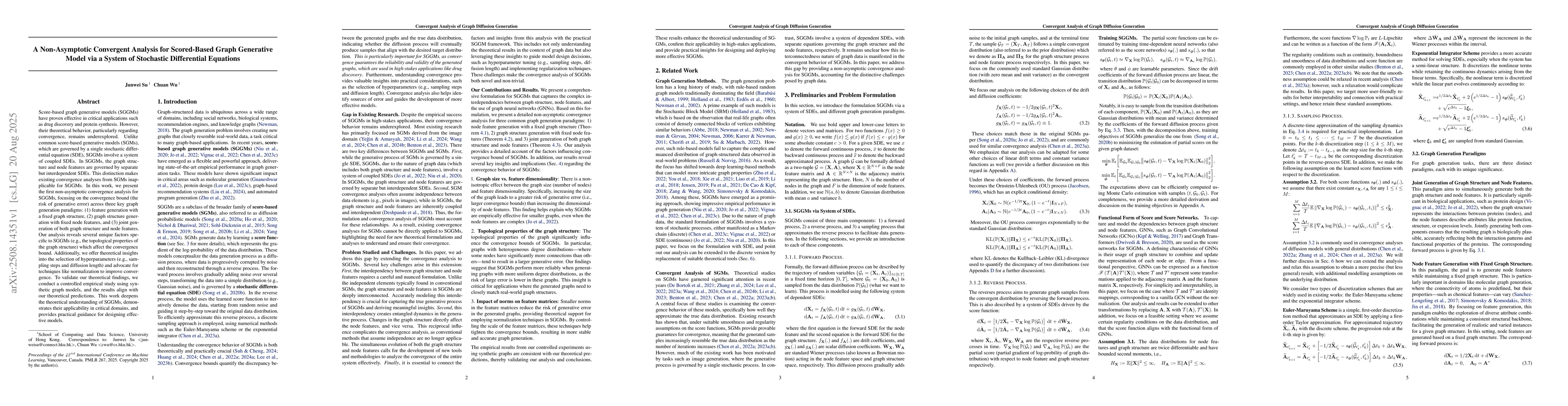 Thumbnail for A Non-Asymptotic Convergent Analysis for Scored-Based Graph Generative
  Model via a System of Stochastic Differential Equations