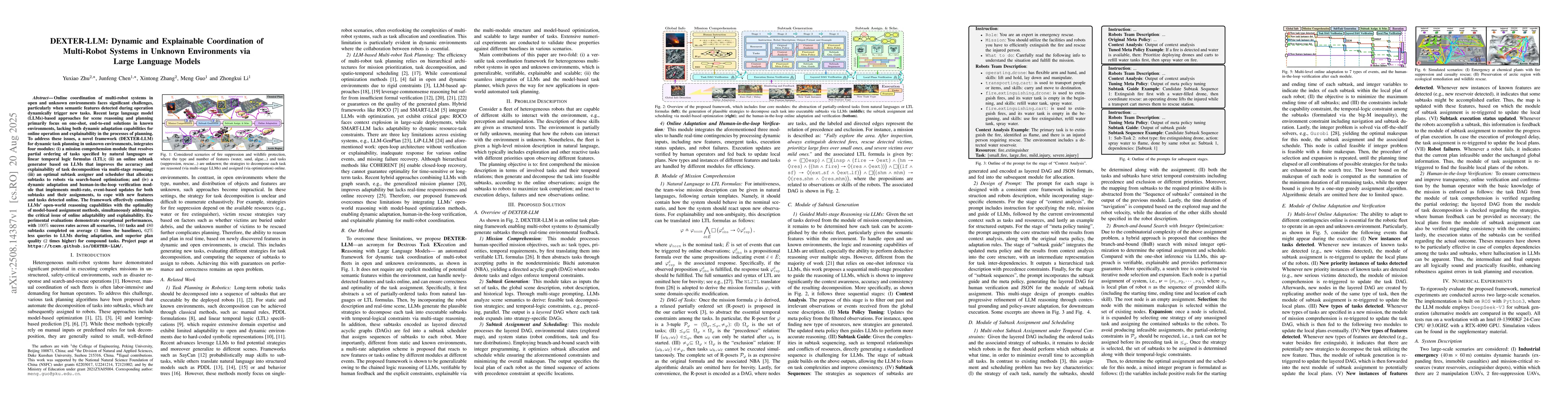 Thumbnail for DEXTER-LLM: Dynamic and Explainable Coordination of Multi-Robot Systems
  in Unknown Environments via Large Language Models