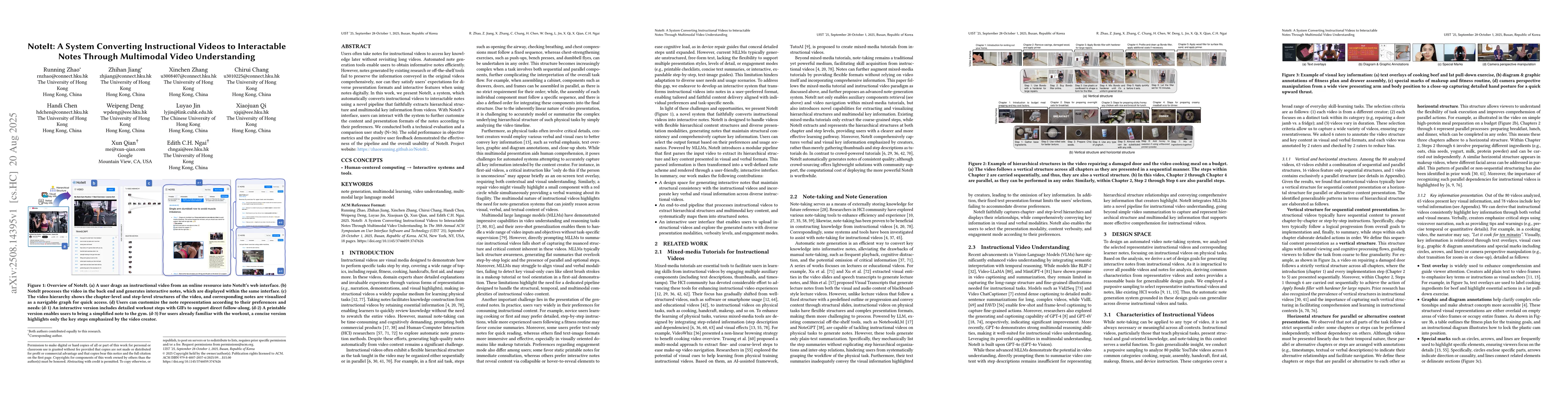 Thumbnail for NoteIt: A System Converting Instructional Videos to Interactable Notes
  Through Multimodal Video Understanding