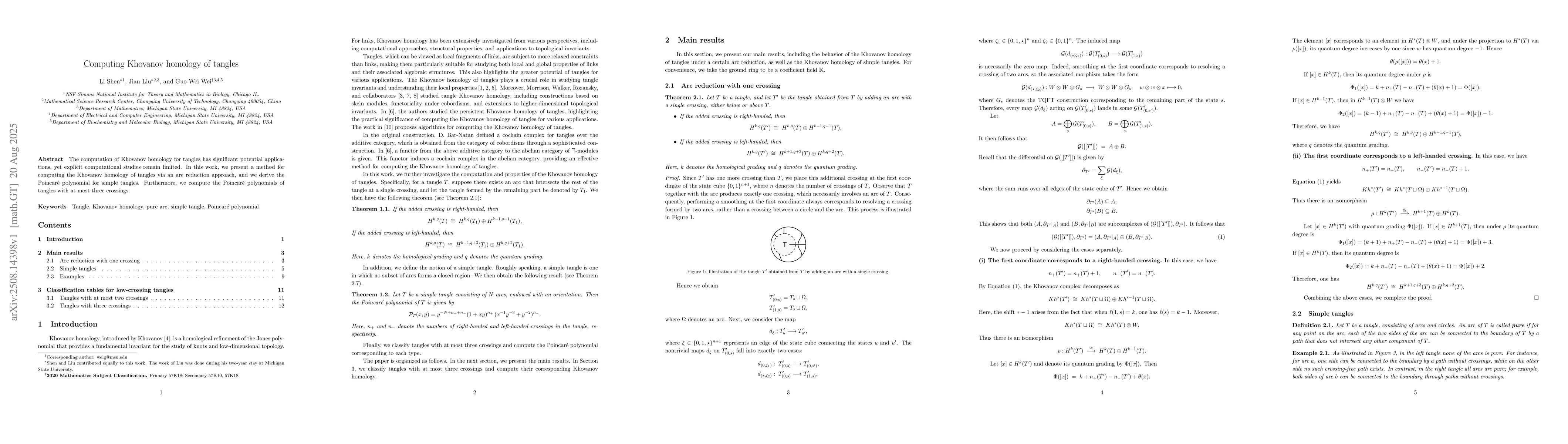 Thumbnail for Computing Khovanov homology of tangles