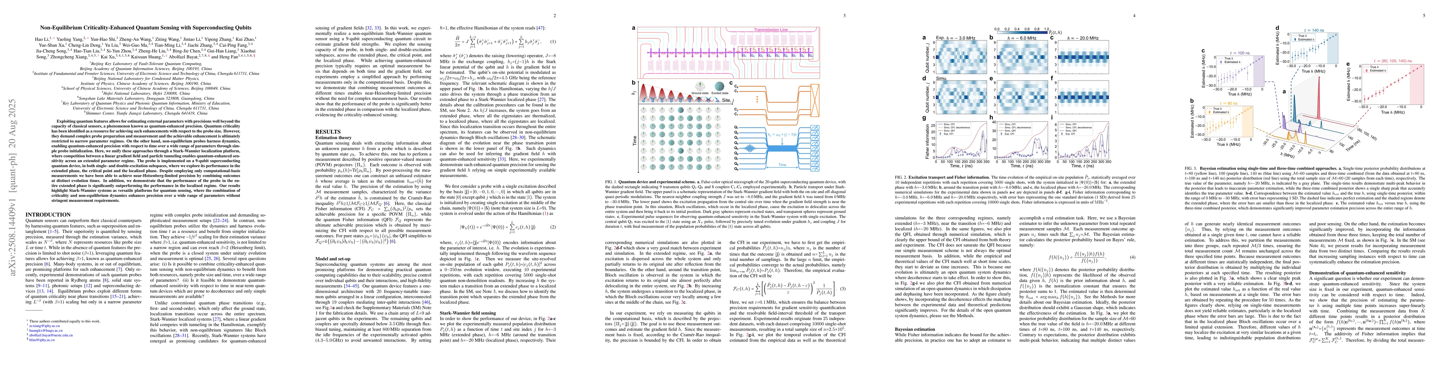 Thumbnail for Non-Equilibrium Criticality-Enhanced Quantum Sensing with
  Superconducting Qubits