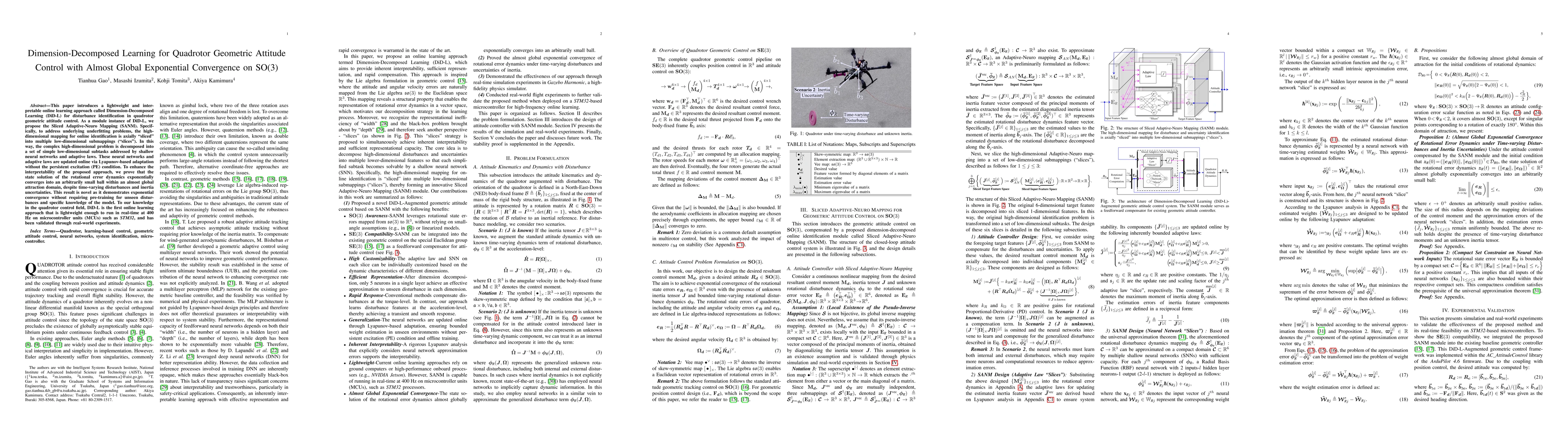 Thumbnail for Dimension-Decomposed Learning for Quadrotor Geometric Attitude Control
  with Almost Global Exponential Convergence on SO(3)