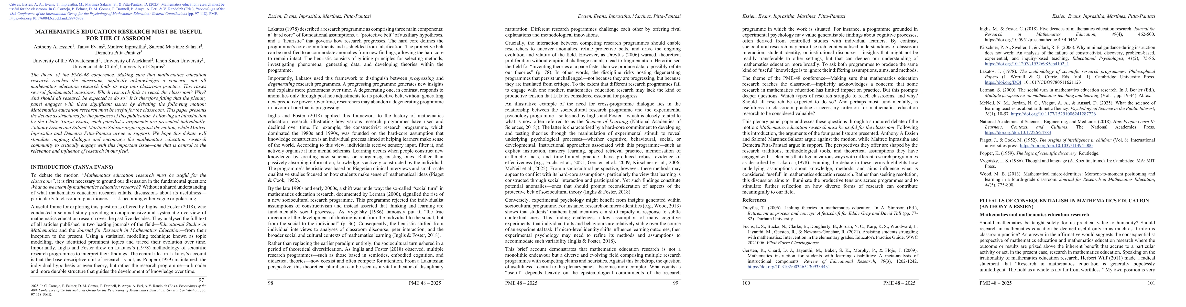 Thumbnail for Mathematics education research must be useful for the classroom