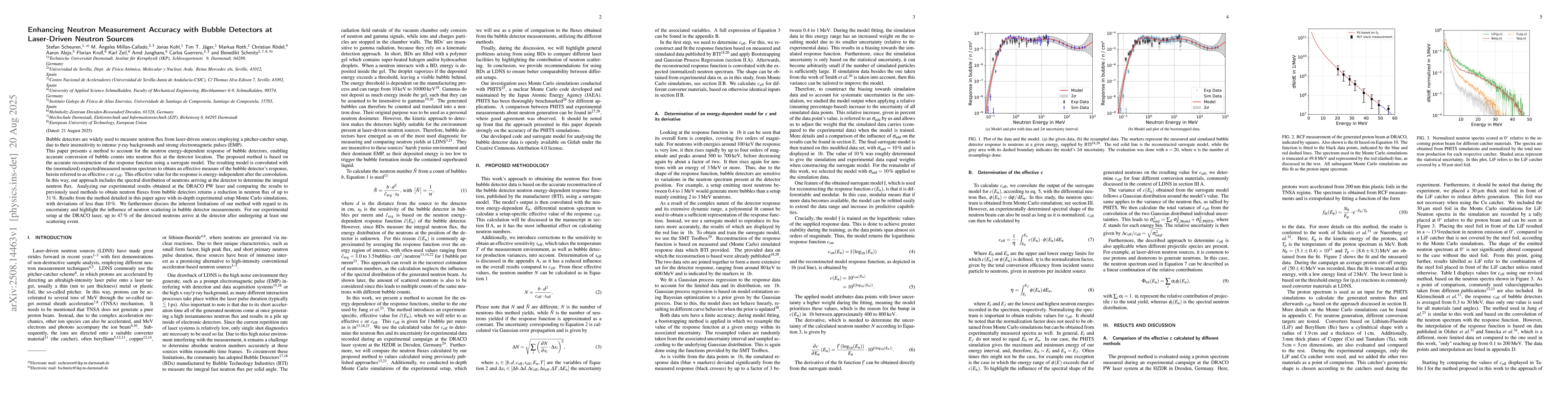 Thumbnail for Enhancing Neutron Measurement Accuracy with Bubble Detectors at
  Laser-Driven Neutron Sources