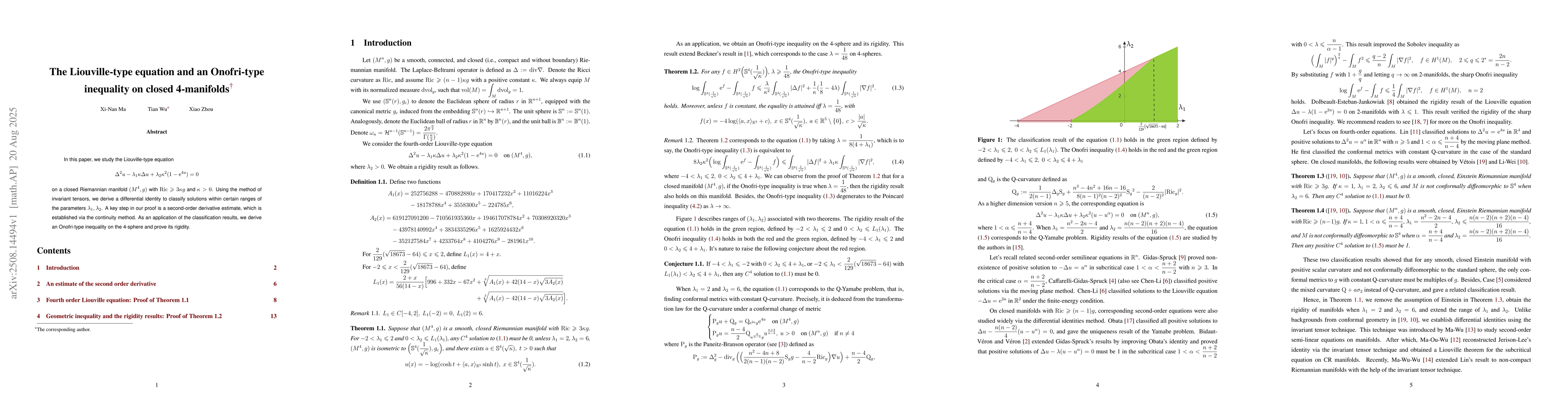 Thumbnail for The Liouville-type equation and an Onofri-type inequality on closed
  4-manifolds
