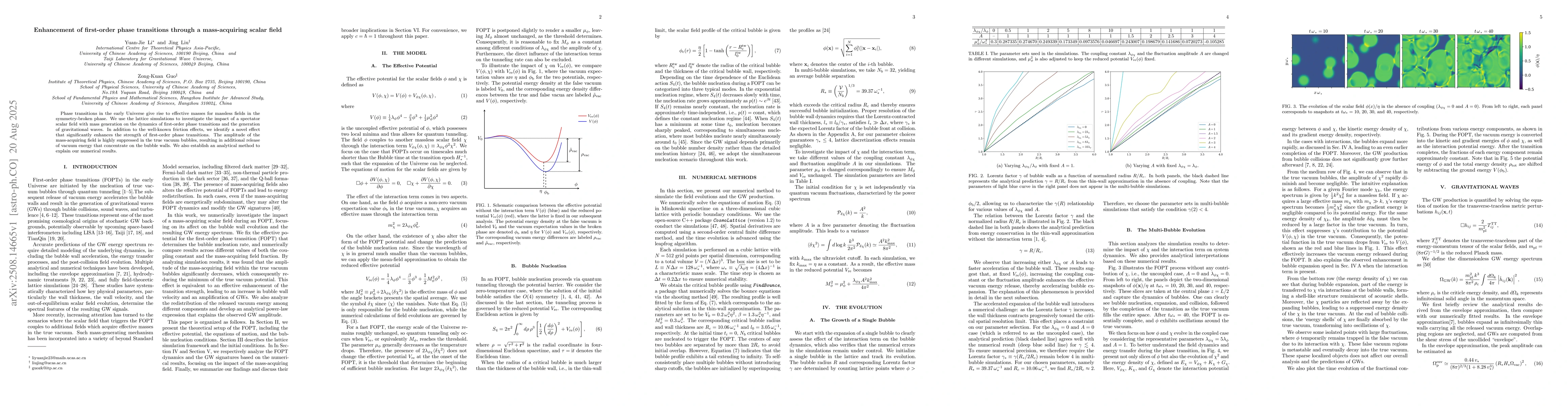 Thumbnail for Enhancement of first-order phase transitions through a mass-acquiring
  scalar field
