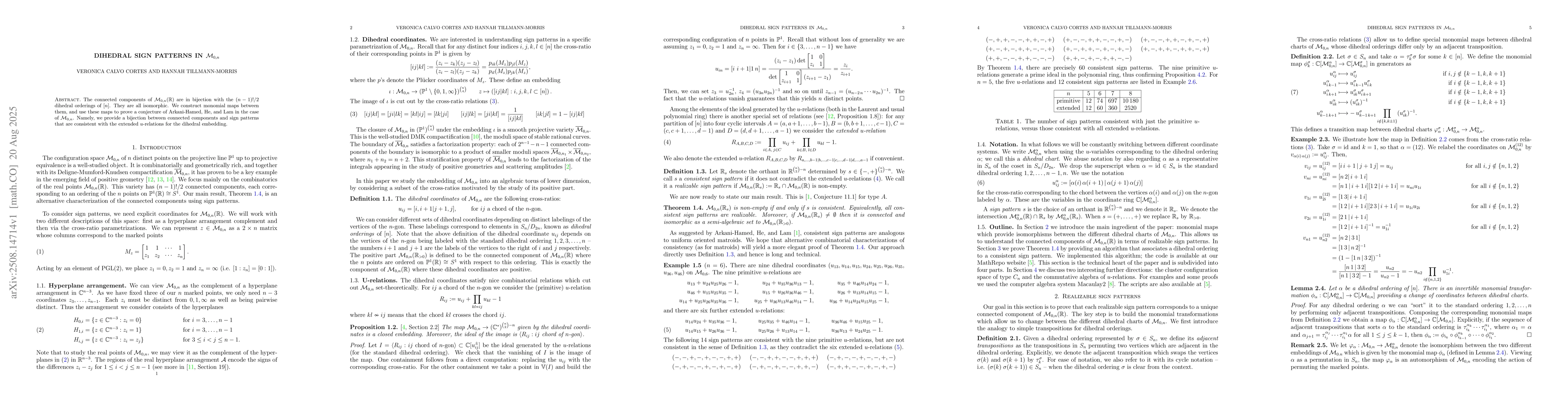 Thumbnail for Dihedral sign patterns in $\mathcal{M}_{0,n}$