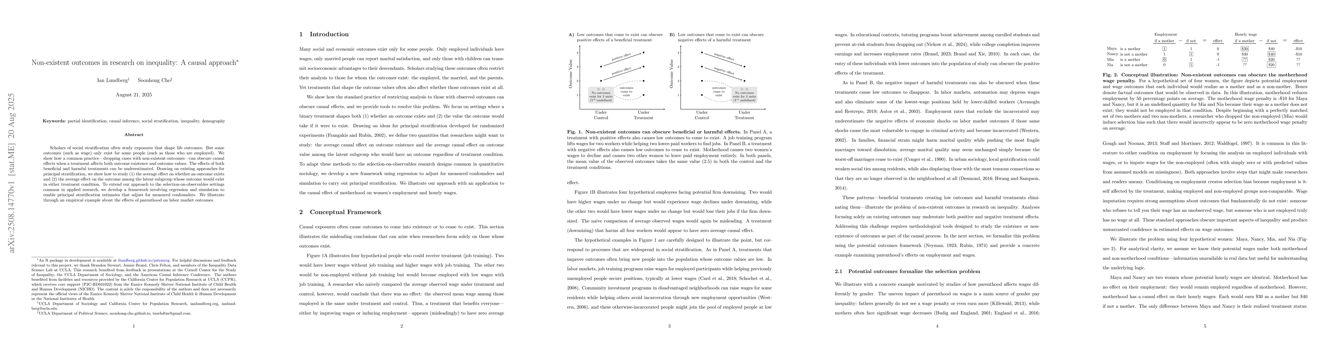 Thumbnail for Non-Existent Outcomes in Research on Inequality: A Causal Approach