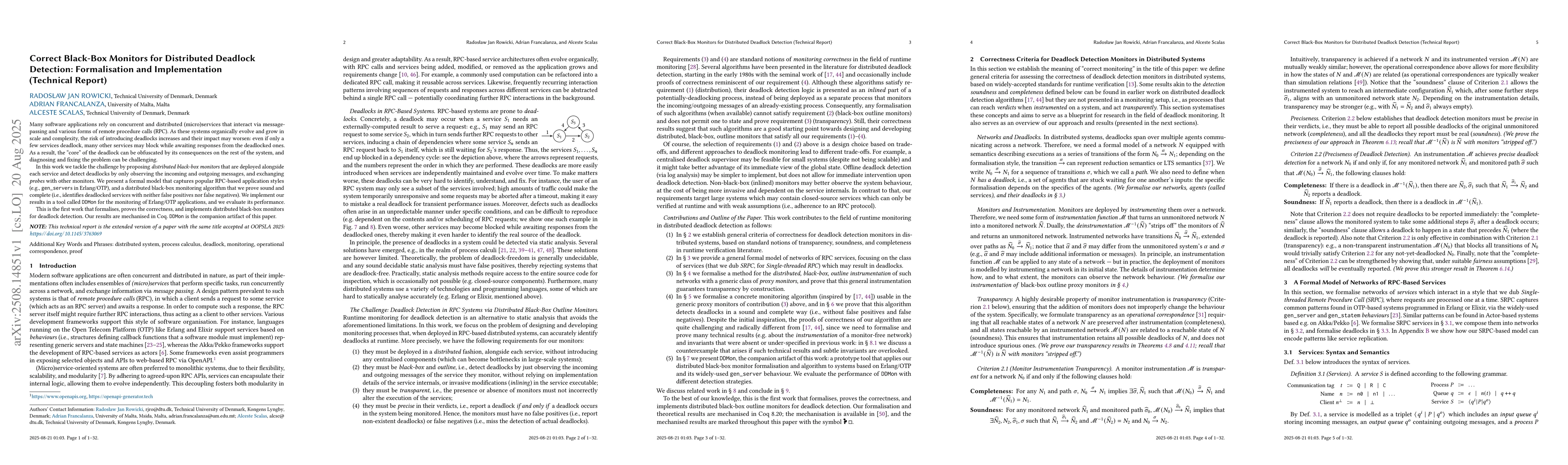 Thumbnail for Correct Black-Box Monitors for Distributed Deadlock Detection:
  Formalisation and Implementation (Technical Report)