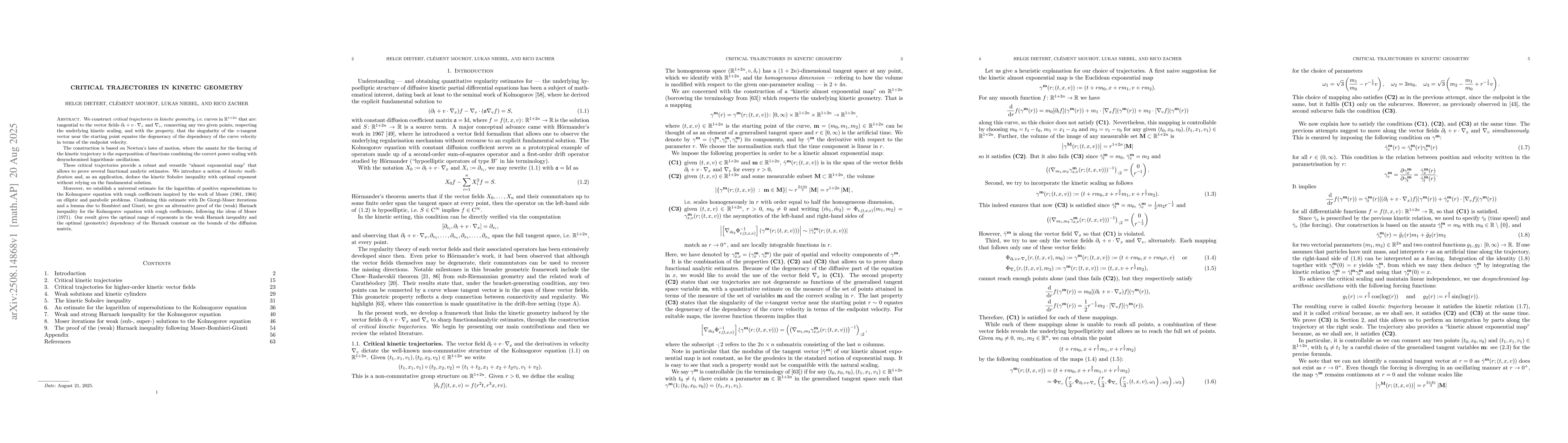Thumbnail for Critical trajectories in kinetic geometry