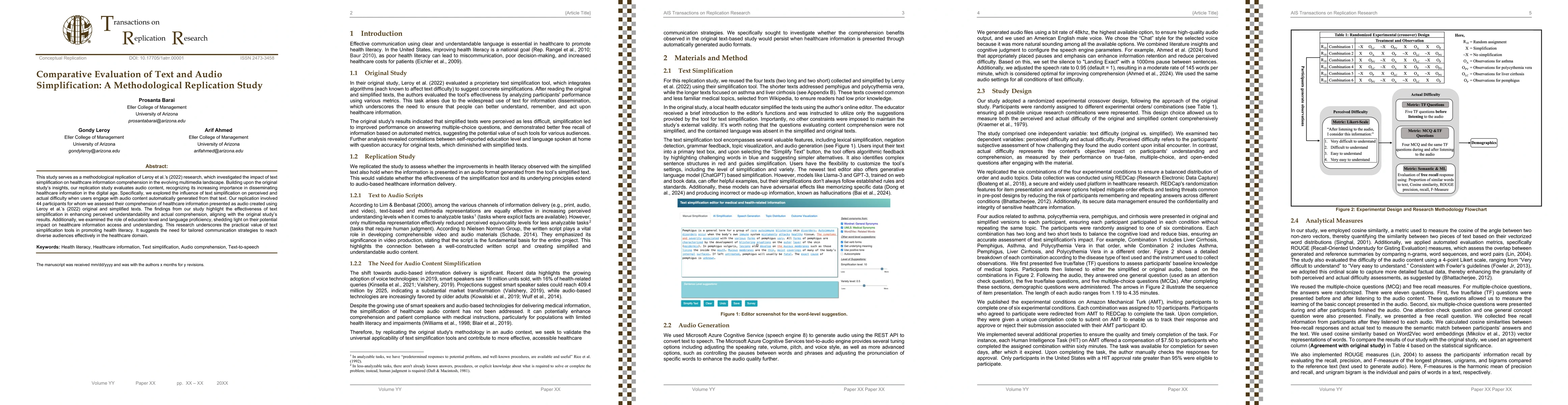 Thumbnail for Comparative Evaluation of Text and Audio Simplification: A
  Methodological Replication Study