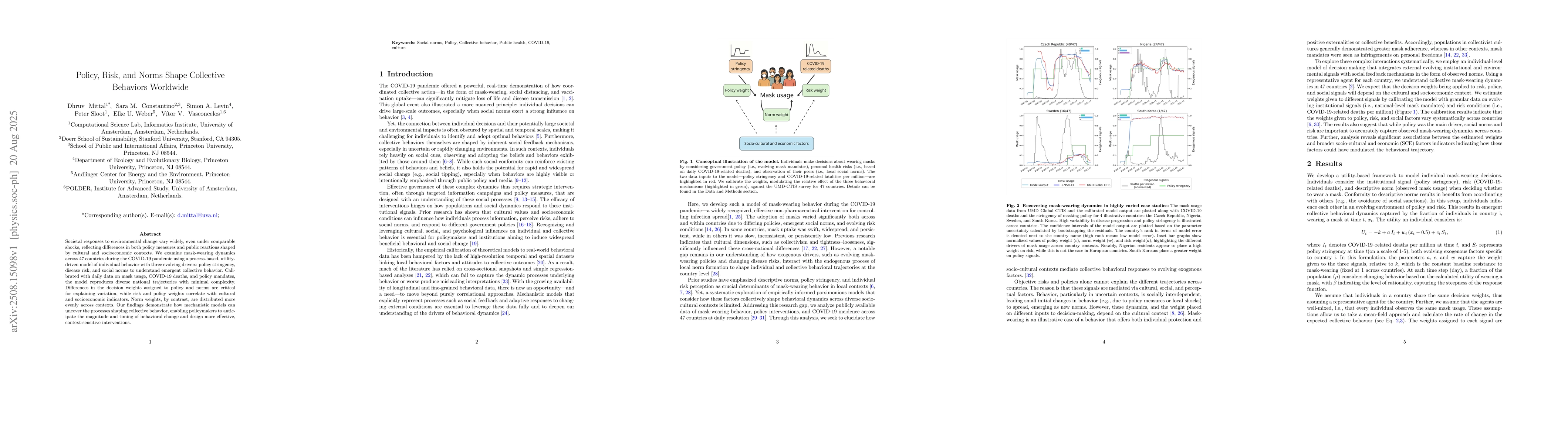Thumbnail for Policy, Risk, and Norms Shape Collective Behaviors Worldwide