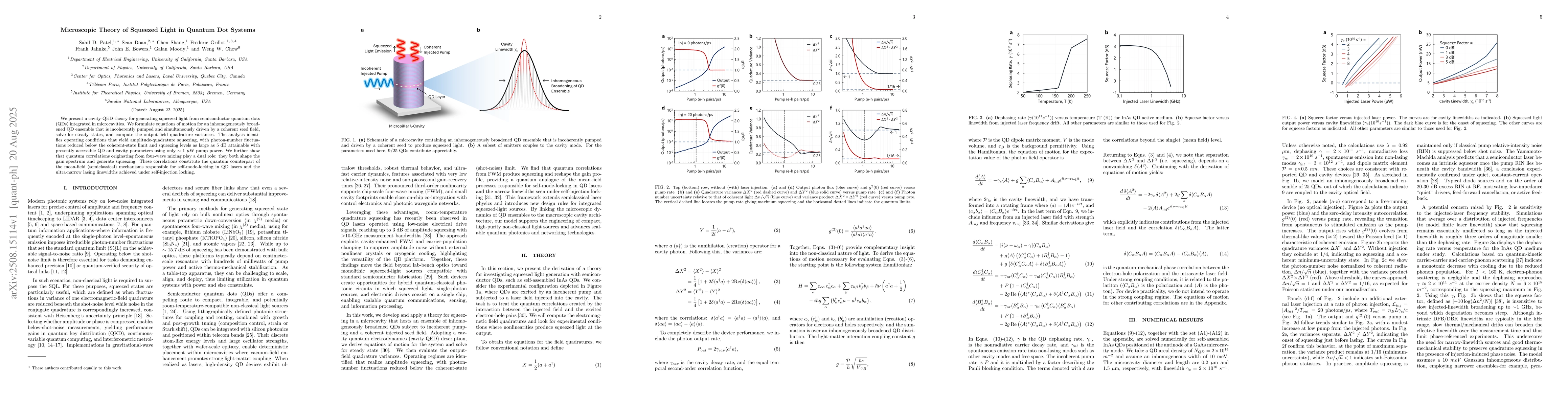 Thumbnail for Microscopic Theory of Squeezed Light in Quantum Dot Systems