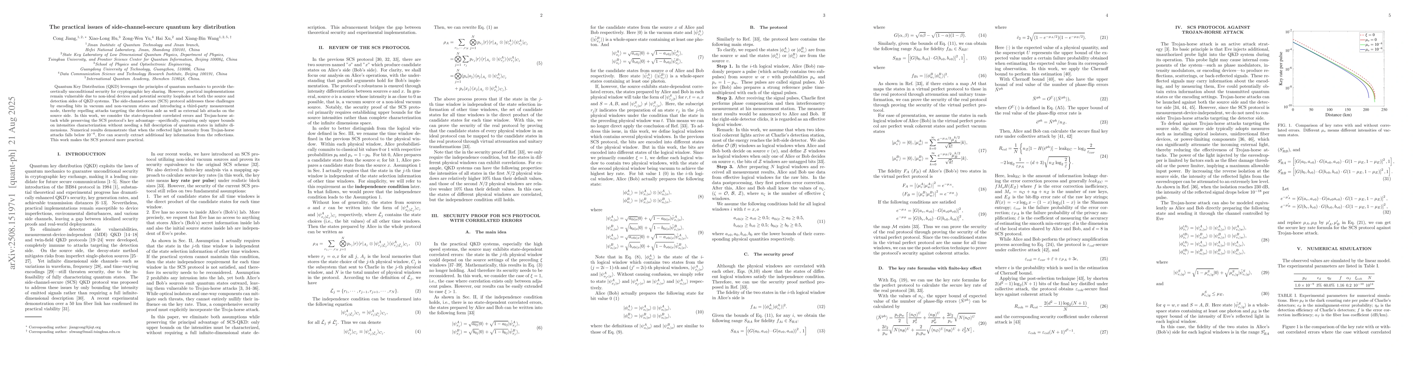 Thumbnail for The practical issues of side-channel-secure quantum key distribution