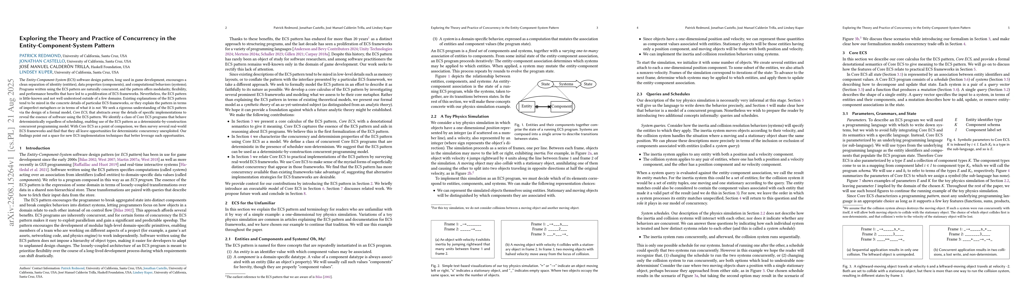 Thumbnail for Exploring the Theory and Practice of Concurrency in the
  Entity-Component-System Pattern